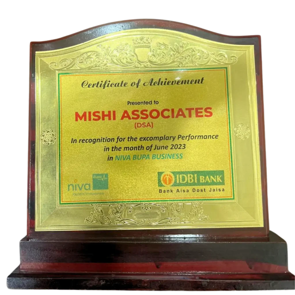 IDBI Bank - Certificate of Achievement
