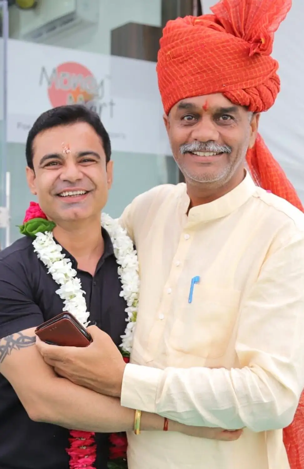 Rohit Soni at inauguration - Money Mart